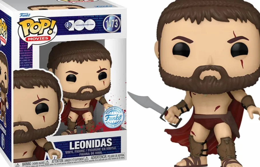 Standard Pop!>300 - Leonidas (Battle Worn) Warner Bros. 100th Pop! Vinyl Figure