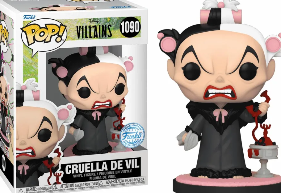 Standard Pop!>101 Dalmatians - Cruella De Vil on Phone Pop! Vinyl Figure (Popcultcha Exclusive)