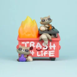 Designer Vinyl>100% Soft - Dumpster Fire Trash Panda Edition 3" Vinyl Figure
