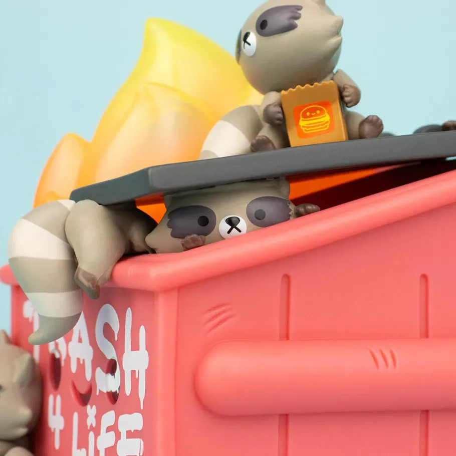 Designer Vinyl>100% Soft - Dumpster Fire Trash Panda Edition 3" Vinyl Figure
