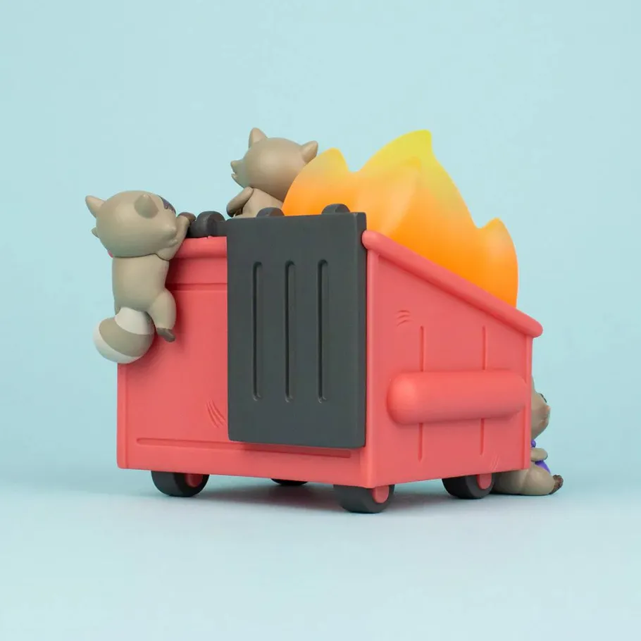 Designer Vinyl>100% Soft - Dumpster Fire Trash Panda Edition 3" Vinyl Figure