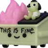 Designer Vinyl>100% Soft - Lil' Dumpster Fire x This Is Fine Glow-in-the-Dark Vinyl Figure
