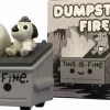 Designer Vinyl>100% Soft - Lil' Dumpster Fire / This Is Fine Newsprint Edition 3" Vinyl Figure