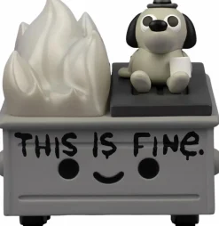 Designer Vinyl>100% Soft - Lil' Dumpster Fire / This Is Fine Newsprint Edition 3" Vinyl Figure