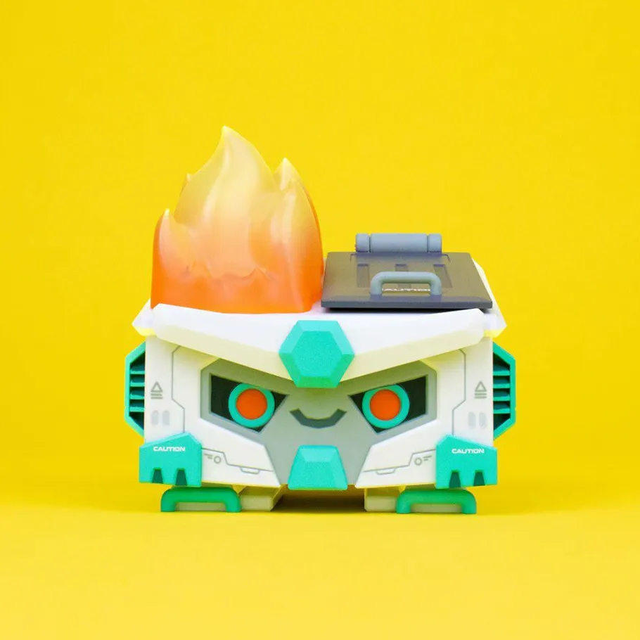 Designer Vinyl>100% Soft - Mecha Dumpster Fire 3" Vinyl Figure