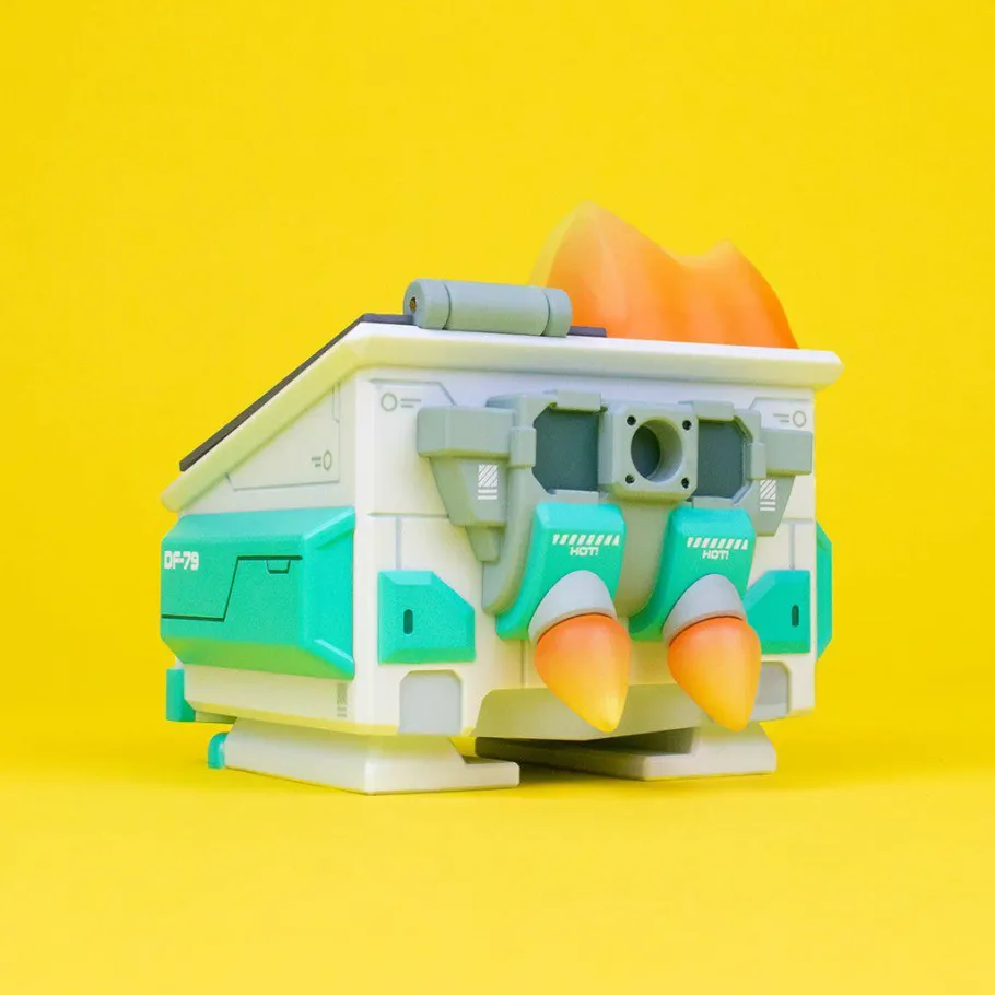 Designer Vinyl>100% Soft - Mecha Dumpster Fire 3" Vinyl Figure