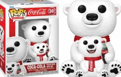 Standard Pop!>Coca Cola Ad Icons - Coca-Cola Polar Bear with Cub Pop! Vinyl Figure