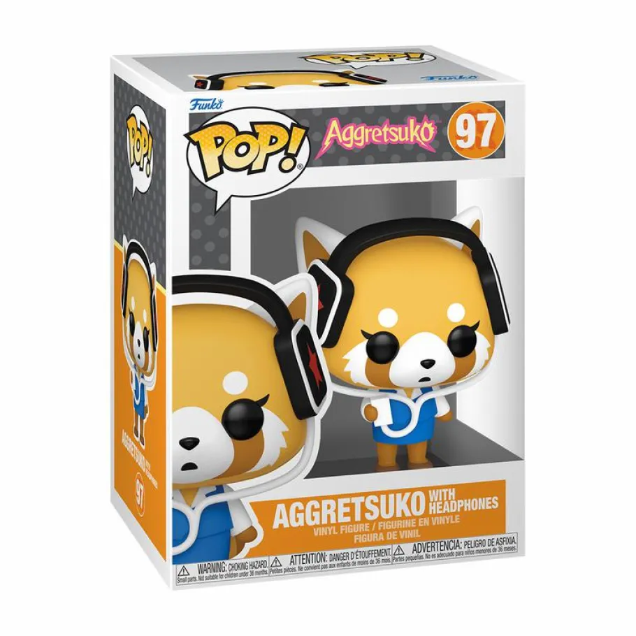 Standard Pop!>Aggretsuko - with Headphones Pop! Vinyl Figure