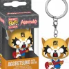 Pop! Keychains>Aggretsuko - with Guitar Pocket Pop! Keychain