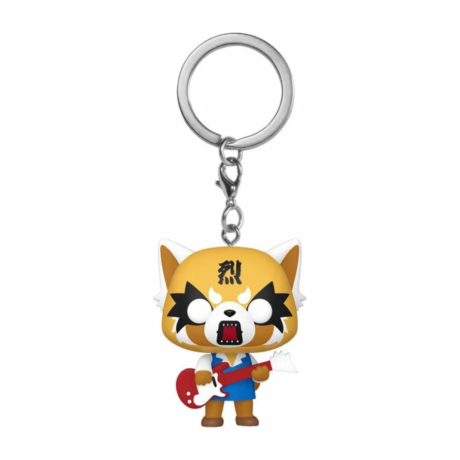 Pop! Keychains>Aggretsuko - with Guitar Pocket Pop! Keychain