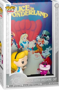 Pop! Covers>Alice in Wonderland (1951) - Alice with Cheshire Cat Disney 100th Pop! Movie Posters Vinyl Figure