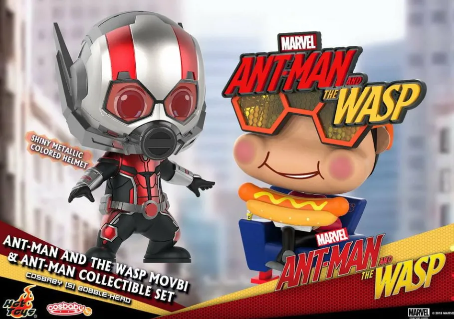 Cosbaby>Ant-Man and the Wasp - & Movbi Cosbaby Hot Toys Bobble-Head Figure 2-Pack