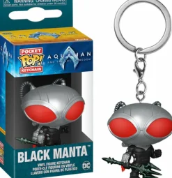 Pop! Keychains>Aquaman and the Lost Kingdom - Black Manta with Trident Pocket Pop! Keychain