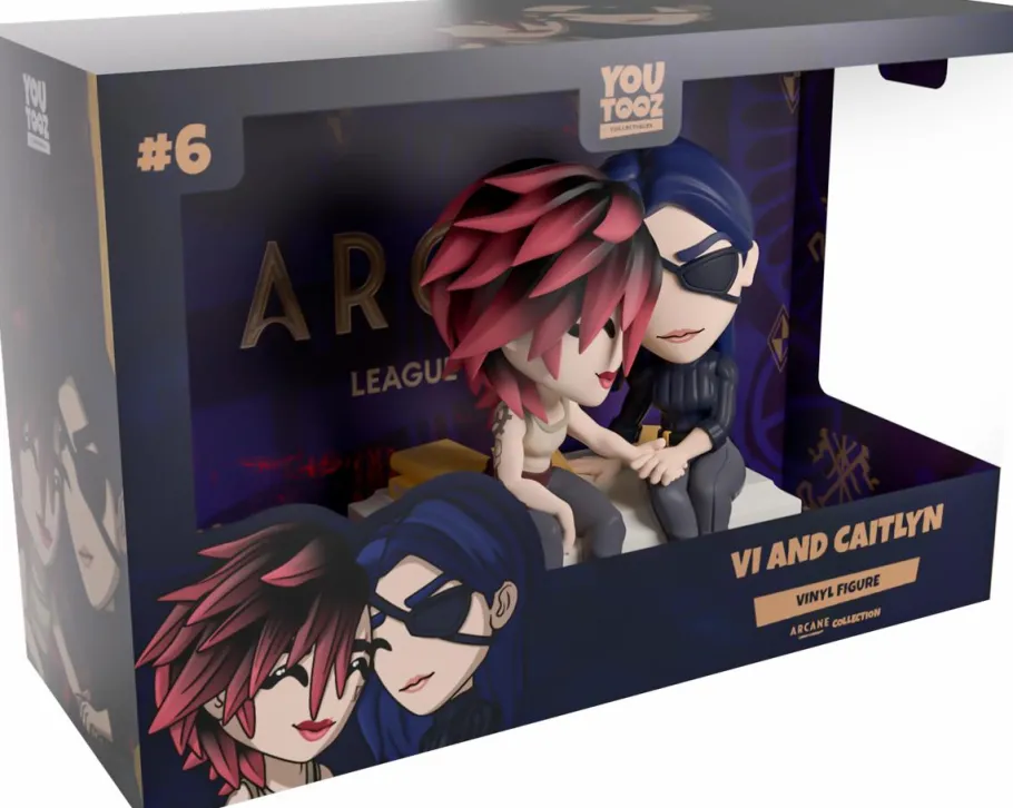 Designer Vinyl>League of Legends Arcane: - Vi and Caitlyn 4.5" Vinyl Figure Diorama