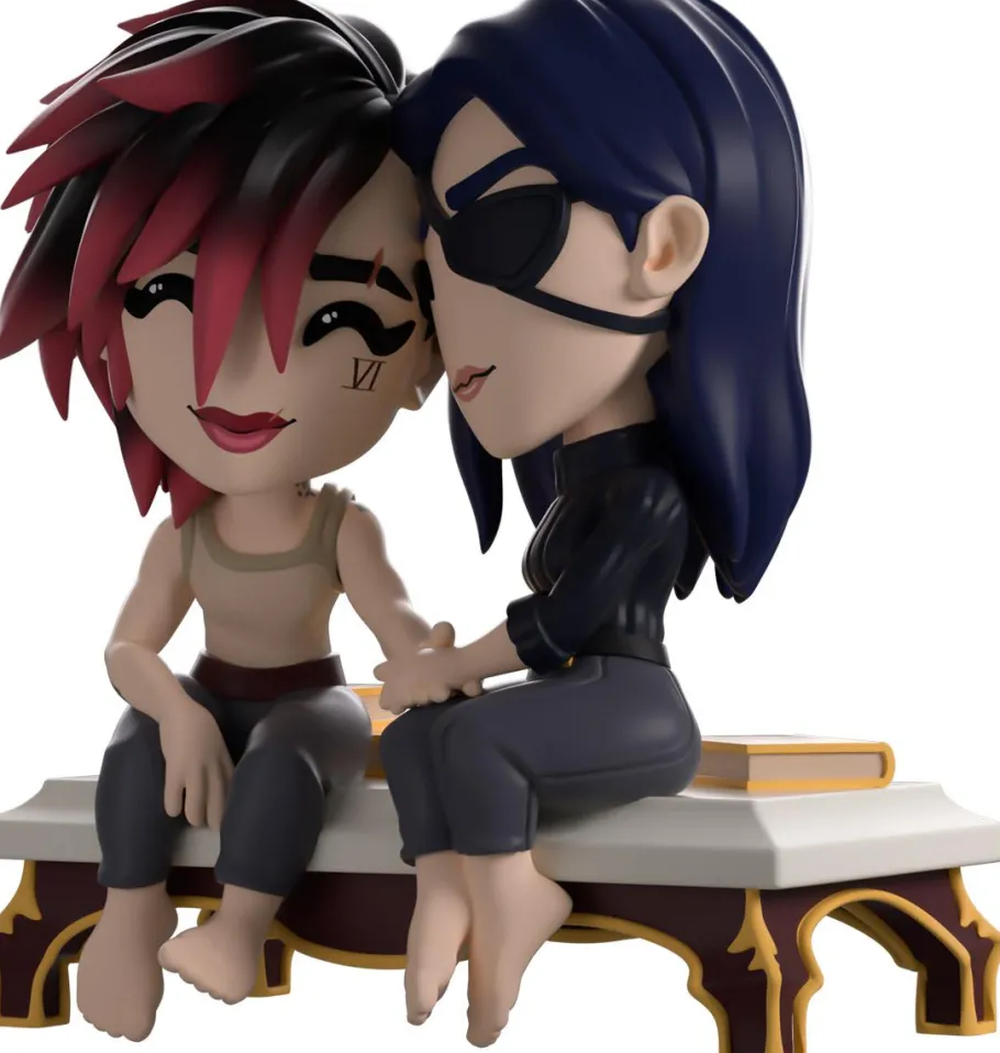 Designer Vinyl>League of Legends Arcane: - Vi and Caitlyn 4.5" Vinyl Figure Diorama