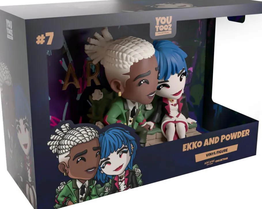 Designer Vinyl>League of Legends Arcane: - Ekko and Powder 4.5" Vinyl Figure Diorama