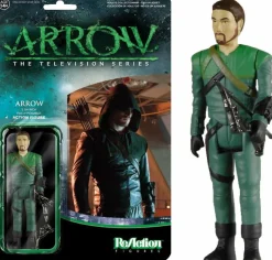 Funko Convention Exclusives>Arrow - Green Unmasked ReAction 3.75" Action Figure (2015 Summer Convention Exclusive)