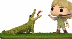 Pop! Moments>The Crocodile Hunter Australia Zoo: Home of - Steve Irwin with ‘Agro’ the Crocodile Pop! Moment Vinyl Figure 2-Pack