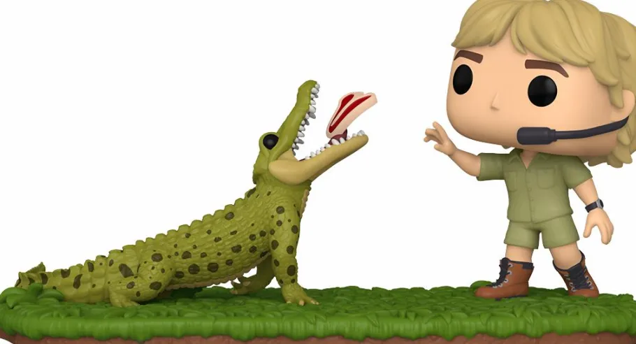 Pop! Moments>The Crocodile Hunter Australia Zoo: Home of - Steve Irwin with ‘Agro’ the Crocodile Pop! Moment Vinyl Figure 2-Pack