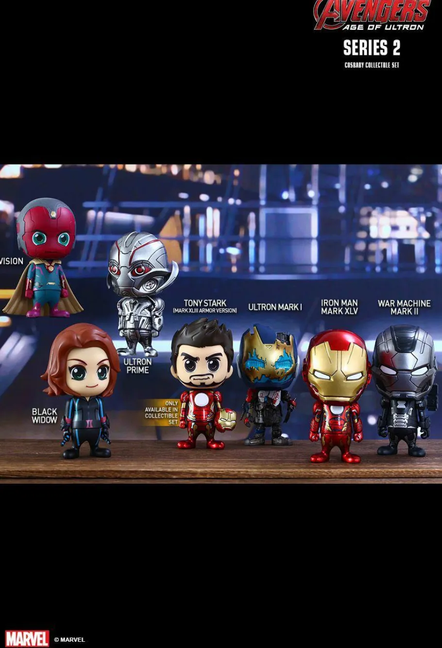 Cosbaby>The Avengers Avengers 2: Age of Ultron - Cosbaby 3.75” Hot Toys 7 Figure Collectable Set (Series 2)