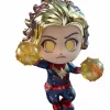 Cosbaby>The Avengers Avengers 4: Endgame - Captain Marvel Metallic Cosbaby 3.75” Hot Toys Bobble-Head Figure