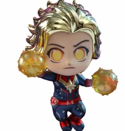 Cosbaby>The Avengers Avengers 4: Endgame - Captain Marvel Metallic Cosbaby 3.75” Hot Toys Bobble-Head Figure