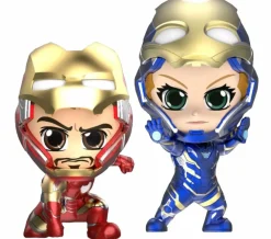 Cosbaby>The Avengers Avengers 4: Endgame - Iron Man Mark LXXXV (85) & Rescue Unmasked Cosbaby Hot Toys Bobble-Head Figure 2-Pack