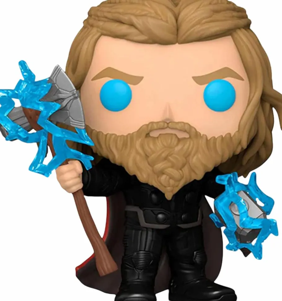 Pop! Chases, Vault, Limited Editions, Ppp Items>The Avengers Avengers 4: Endgame - Thor with Thunder Glow in the Dark Pop! Vinyl Figure in Acrylic Pop! Protector (Chase Variant)
