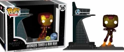 Pop! Rides & Town>The Avengers Avengers: Infinity Saga - Avengers Tower & Iron Man Glow-in-the-Dark Pop! Town Vinyl Figure