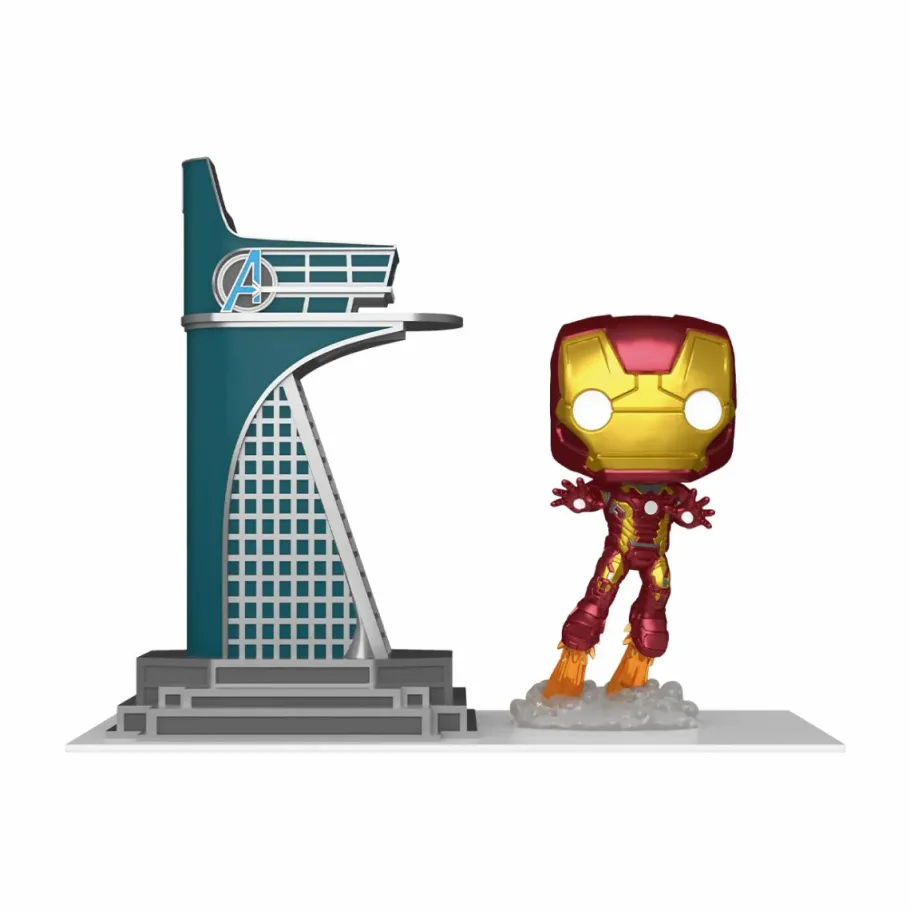 Pop! Rides & Town>The Avengers Avengers: Infinity Saga - Avengers Tower & Iron Man Glow-in-the-Dark Pop! Town Vinyl Figure