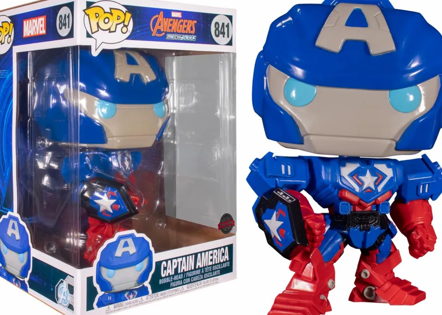 Super-Sized Pop!>The Avengers Avengers Mech Strike - Captain America Mech 10" Pop! Vinyl Figure