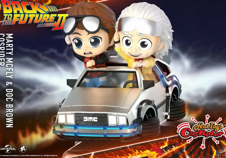 Cosbaby>Back to the Future Part II - Marty McFly & Doc Brown CosRider Hot Toys Figure
