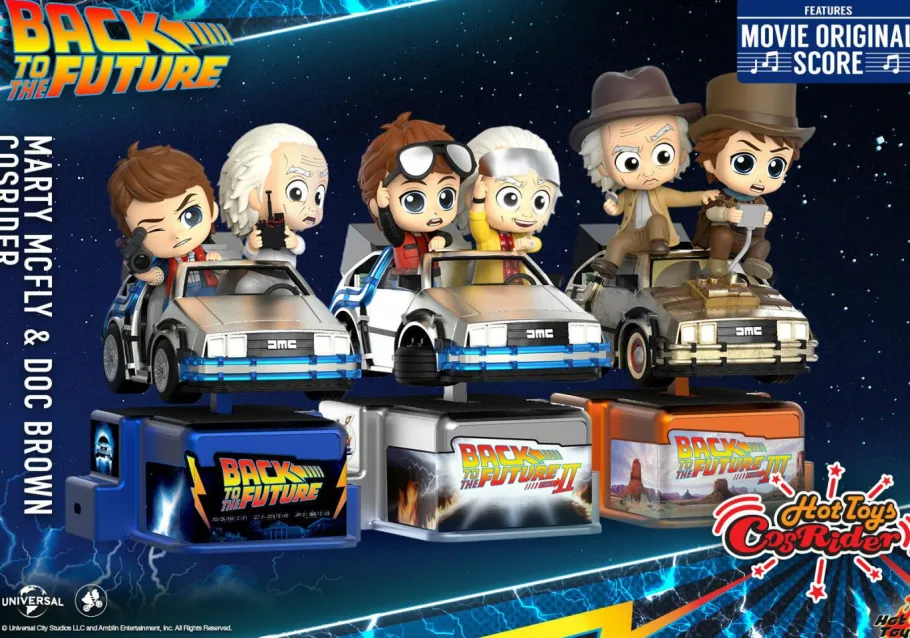 Cosbaby>Back to the Future Part II - Marty McFly & Doc Brown CosRider Hot Toys Figure