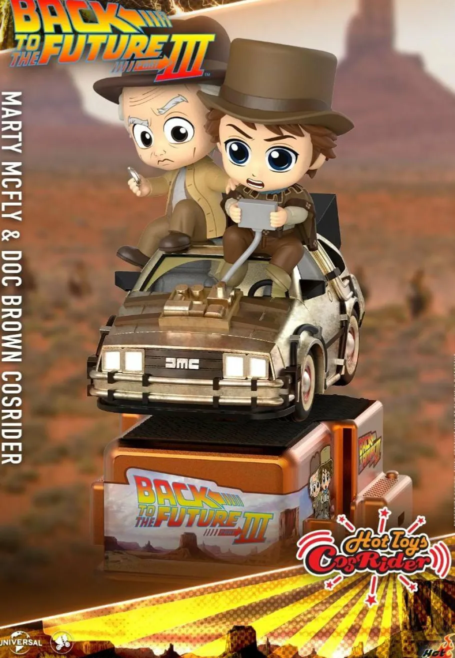 Cosbaby>Back to the Future Part III - Marty McFly & Doc Brown CosRider Hot Toys Figure