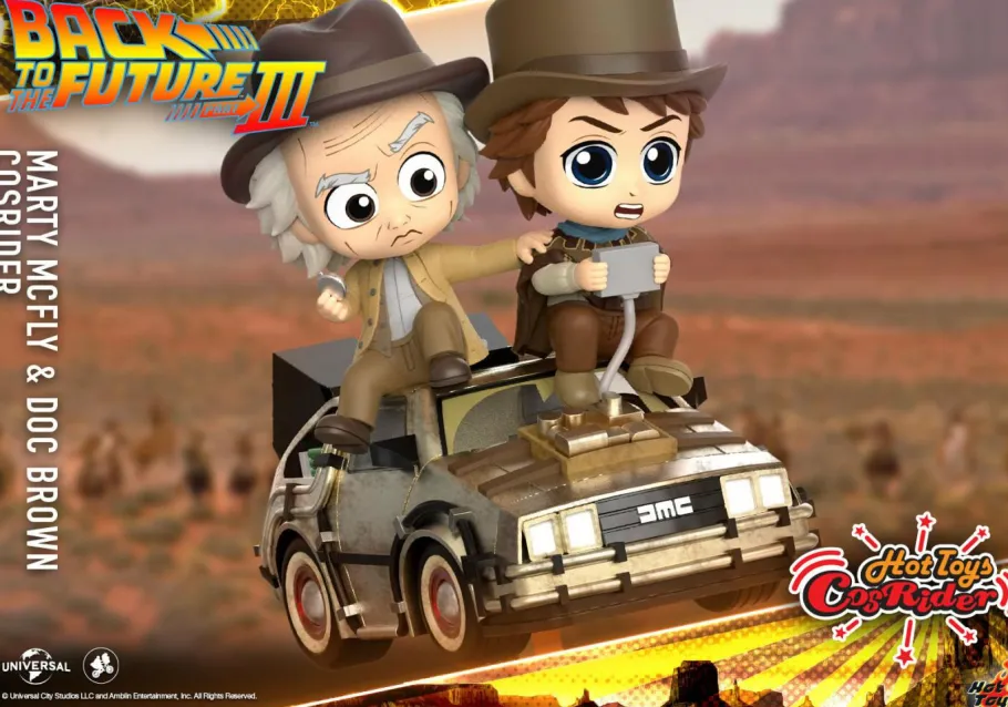 Cosbaby>Back to the Future Part III - Marty McFly & Doc Brown CosRider Hot Toys Figure