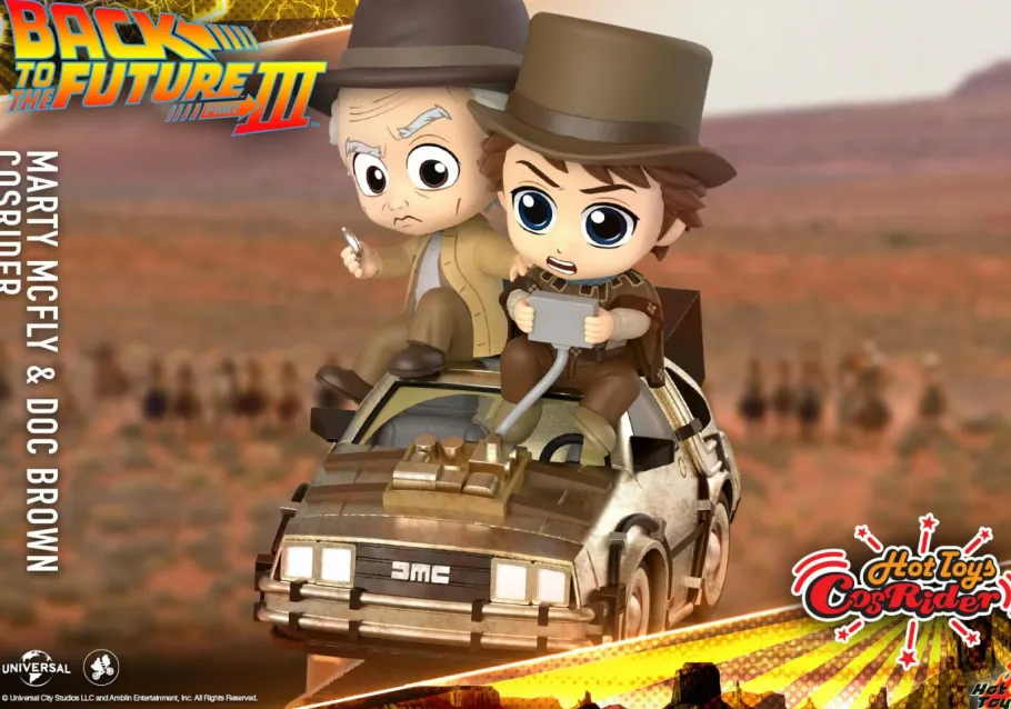 Cosbaby>Back to the Future Part III - Marty McFly & Doc Brown CosRider Hot Toys Figure