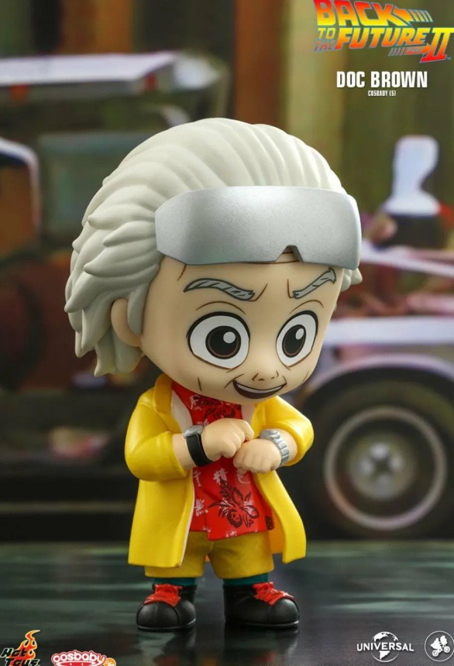Cosbaby>Back to the Future Part II - Doc Brown Cosbaby (S) Hot Toys Figure