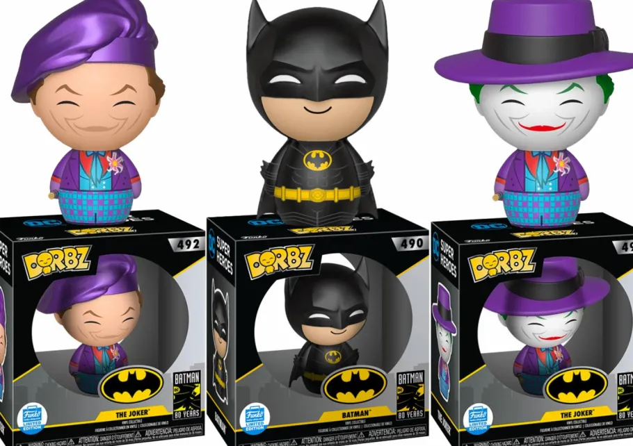 Designer Vinyl>Batman (1989) - & The Joker 80th Anniversary Dorbz Vinyl Figure Bundle (Funko Exclusive) (Set of 3)