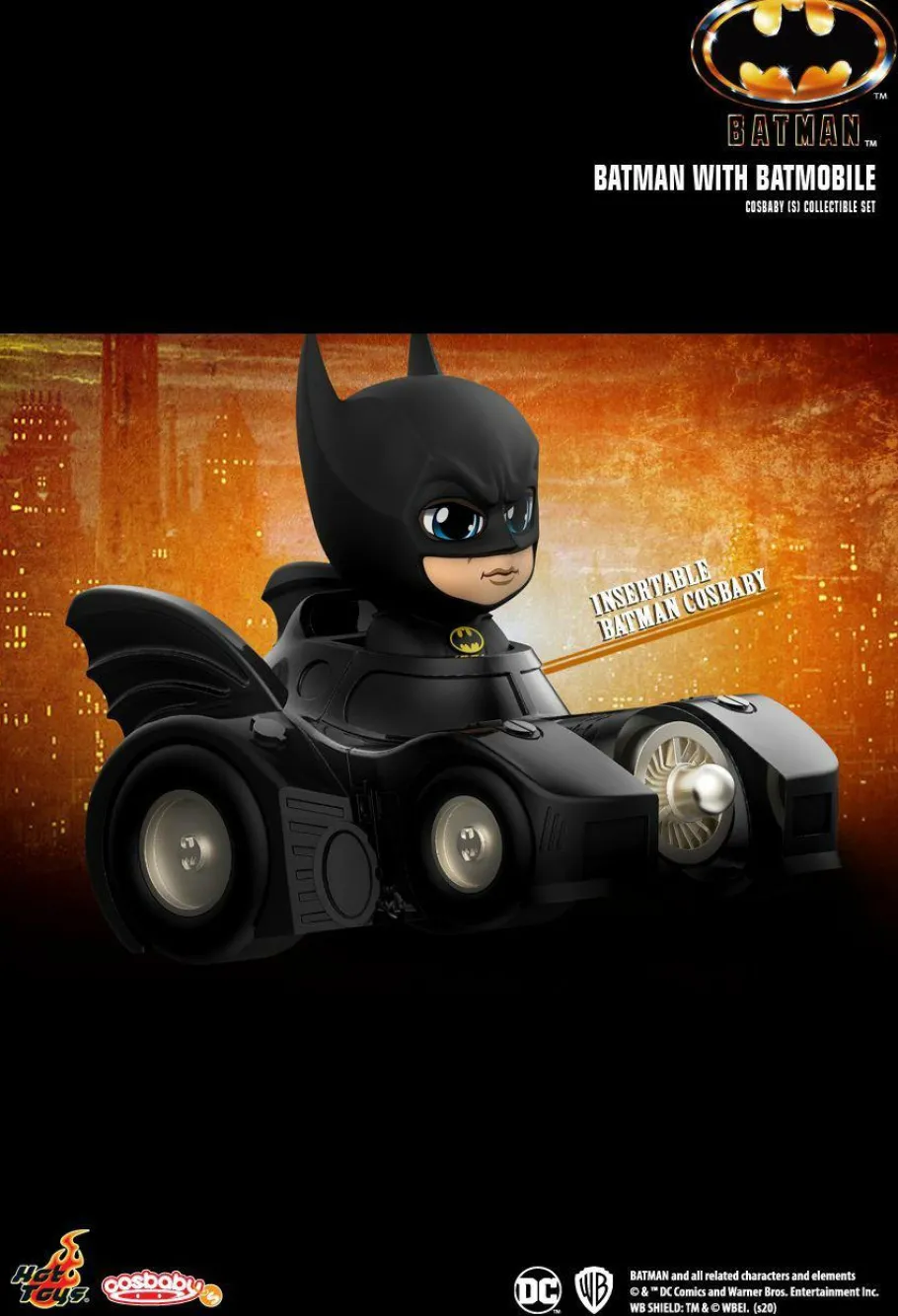 Cosbaby>Batman (1989) - with Batmobile Cosbaby (S) Hot Toys Figure Collectible Set