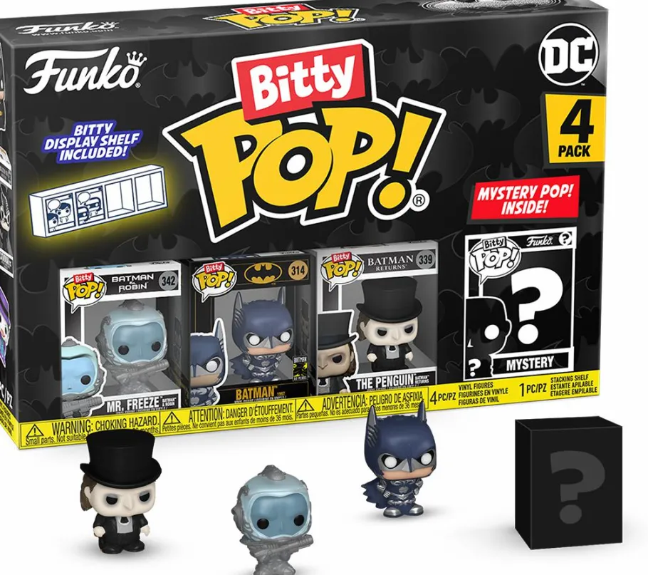 Blind Box>Batman - , Mr. Freeze, The Penguin & Mystery Series 03 Bitty Pop! Vinyl Figure 4-Pack