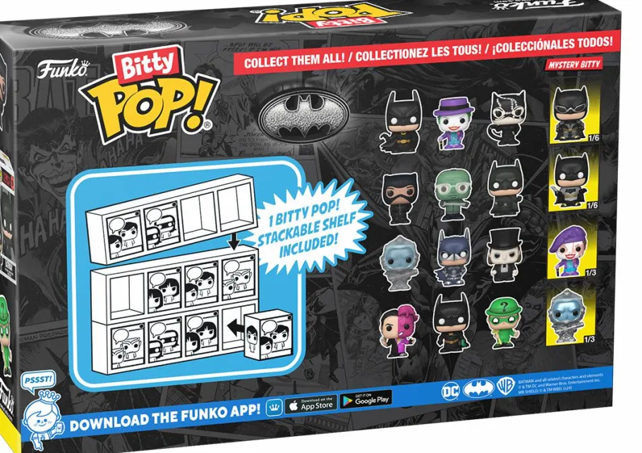 Blind Box>Batman - , Mr. Freeze, The Penguin & Mystery Series 03 Bitty Pop! Vinyl Figure 4-Pack