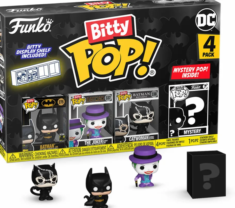 Blind Box>Batman - , The Joker, Catwoman & Mystery Series 01 Bitty Pop! Vinyl Figure 4-Pack