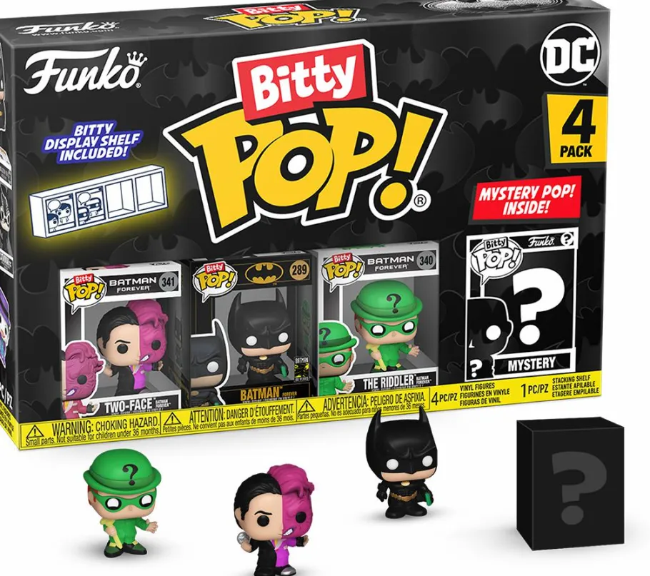Blind Box>Batman - , Two-Face, The Riddler & Mystery Series 04 Bitty Pop! Vinyl Figure 4-Pack