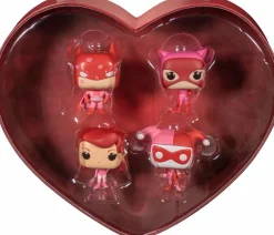 Designer Vinyl>Batman : The Animated Series - , Catwoman, Harley Quinn, Poison Ivy Valentine’s Day Heart-Shaped Box Pocket Pop! Vinyl Figure 4-Pack