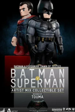 Bobble-Heads>Batman vs Superman: Dawn of Justice - Batman and Superman Artist Mix Bobble Head Hot Toys Figures (Set of 2)