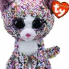 Designer Plush>Beanie Boos - Confetti the Multicolor Cat Flippable 6” Plush