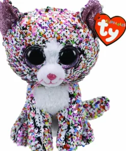 Designer Plush>Beanie Boos - Confetti the Multicolor Cat Flippable 6” Plush