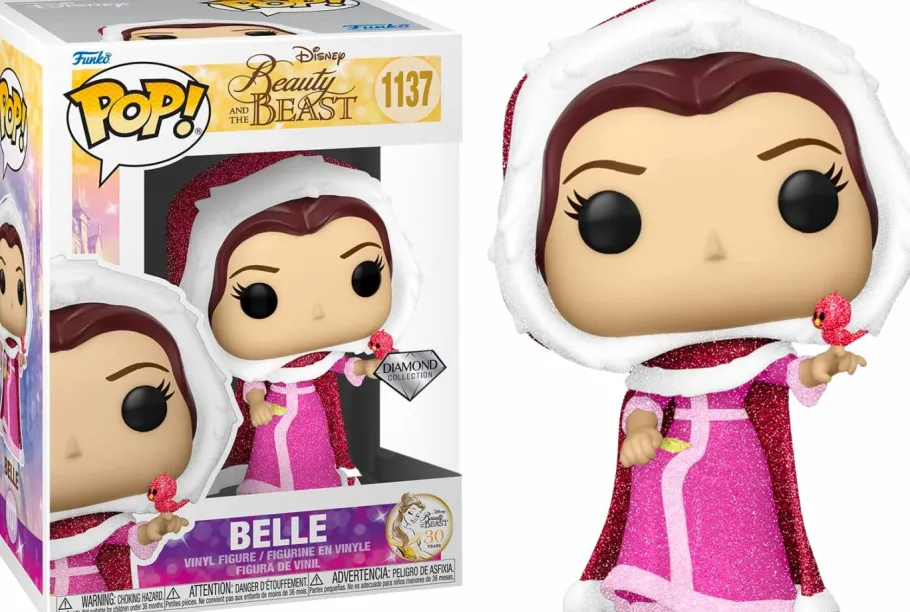 Standard Pop!>Beauty and the Beast - Belle with Winter Cloak Diamond Glitter 30th Anniversary Pop! Vinyl Figure