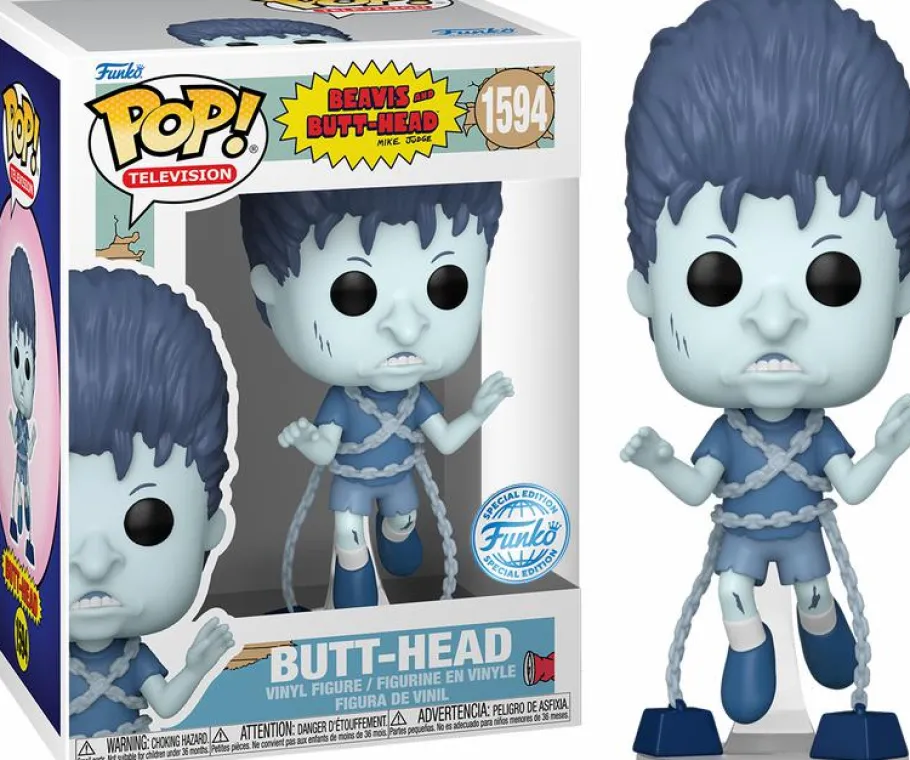 Standard Pop!>Beavis and Butthead Beavis and Butt-Head - Butt-Head (Ghost) Pop! Vinyl Figure (Popcultcha Exclusive)