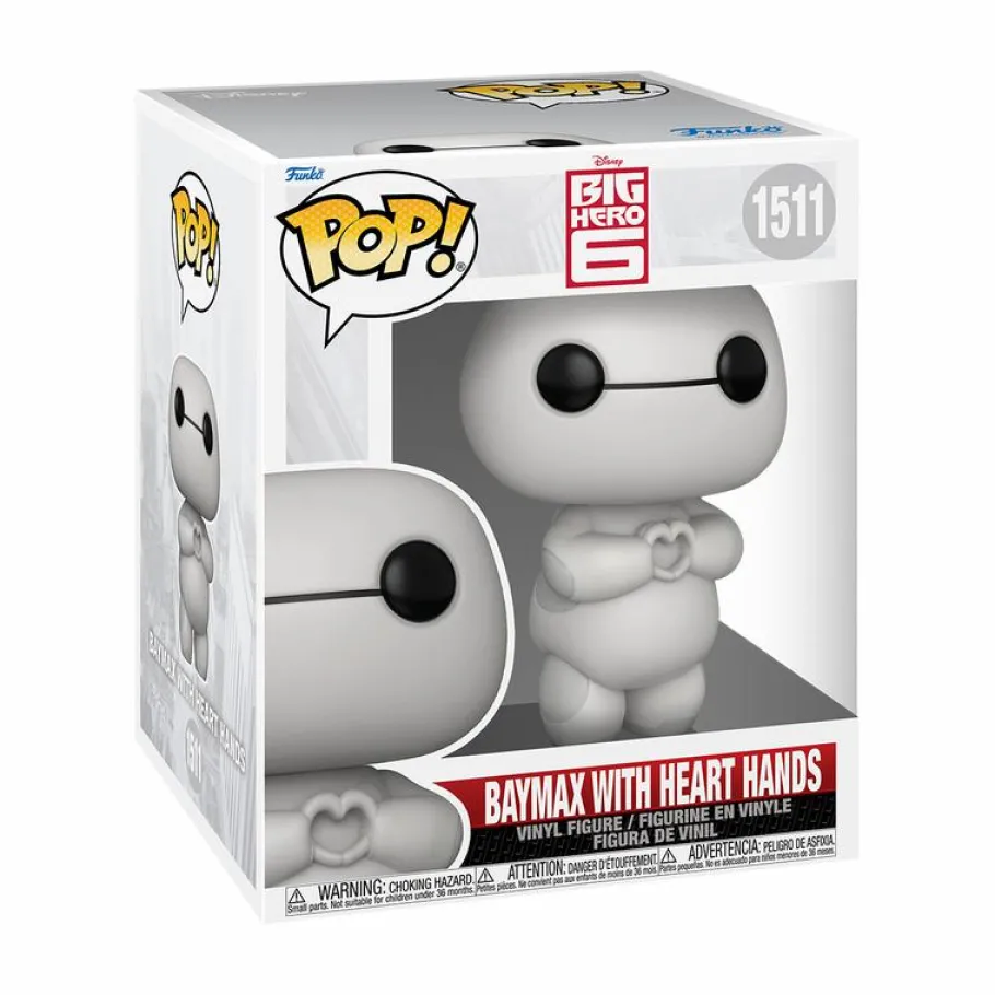 Super-Sized Pop!>Big Hero Six Big Hero 6 - Baymax with Heart Hands Super Sized 6" Pop! Vinyl Figure